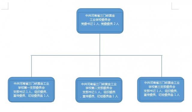 河南省三门峡黄金工业学校党委组织架构