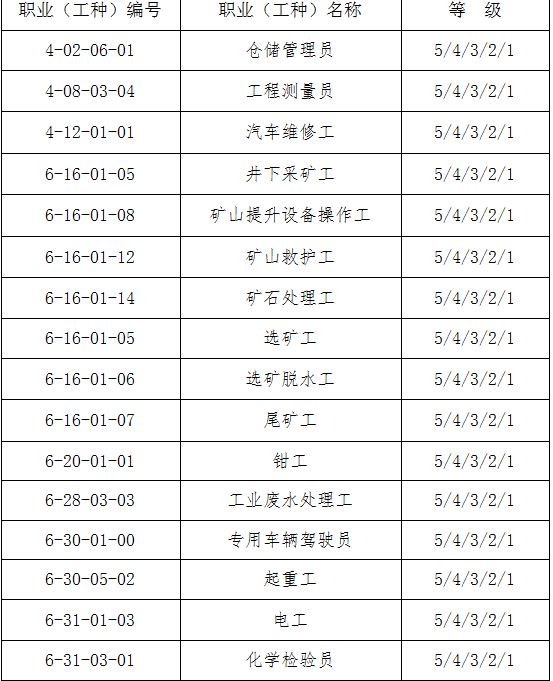 冶金,行业,职业,能力,水平,评价,范围,及,等级, . 冶金行业职业能力水平评价范围及等级