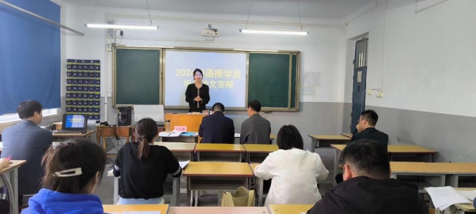 我校,完成,2022级,函授,本科,学员,论文,答辩, . 我校完成2022级函授本科学员论文答辩工作